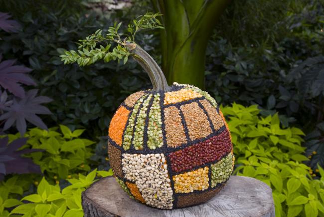 Citrouille décorée