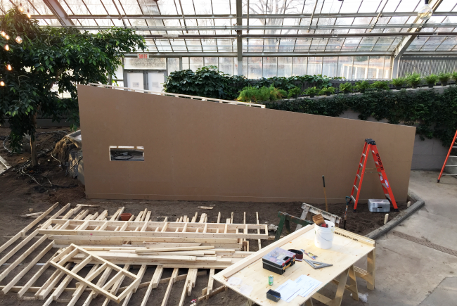 Building the wall.