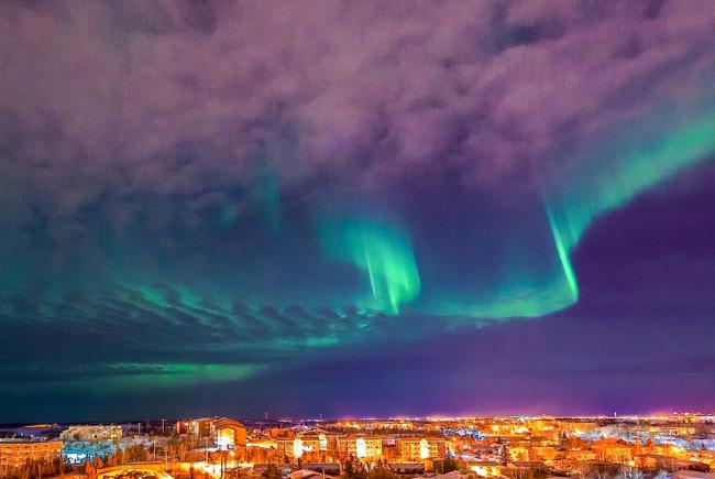 Aurores boréales à Yellowknife
