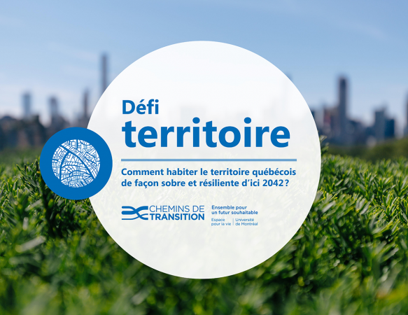 Couverture du rapport intitulé : Comment habiter le territoire québécois de façon sobre et résiliente d’ici 2042?